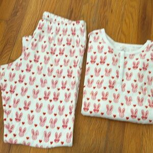 Roberta roller rabbit adult medium PJ. Easter Bunny theme